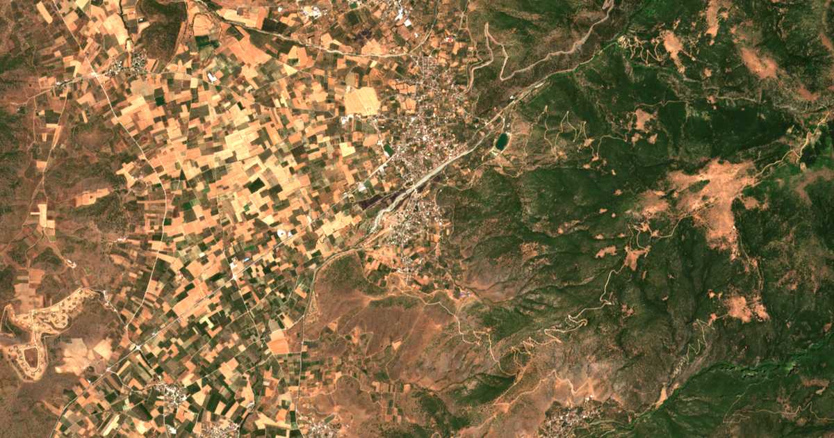 Mapa por satélite de Óssa