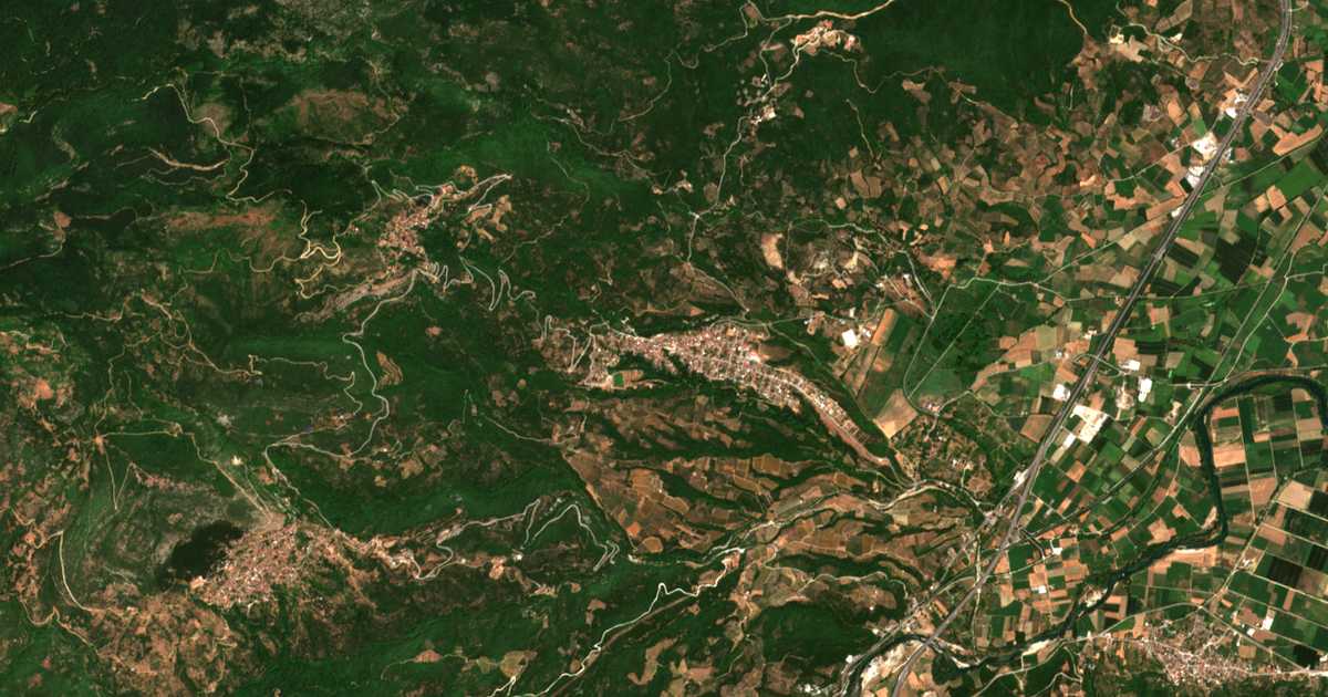 Mapa por satélite de Pyrgetós
