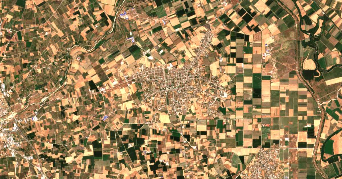 Mapa por satélite de Ampelón