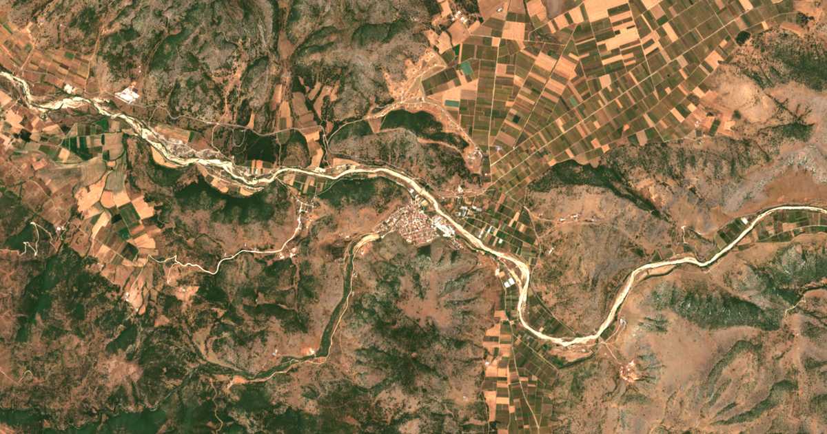Mapa por satélite de Damásion