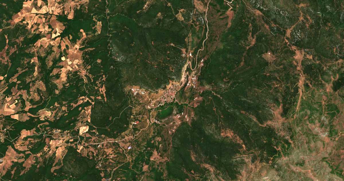 Mapa por satélite de Anavra