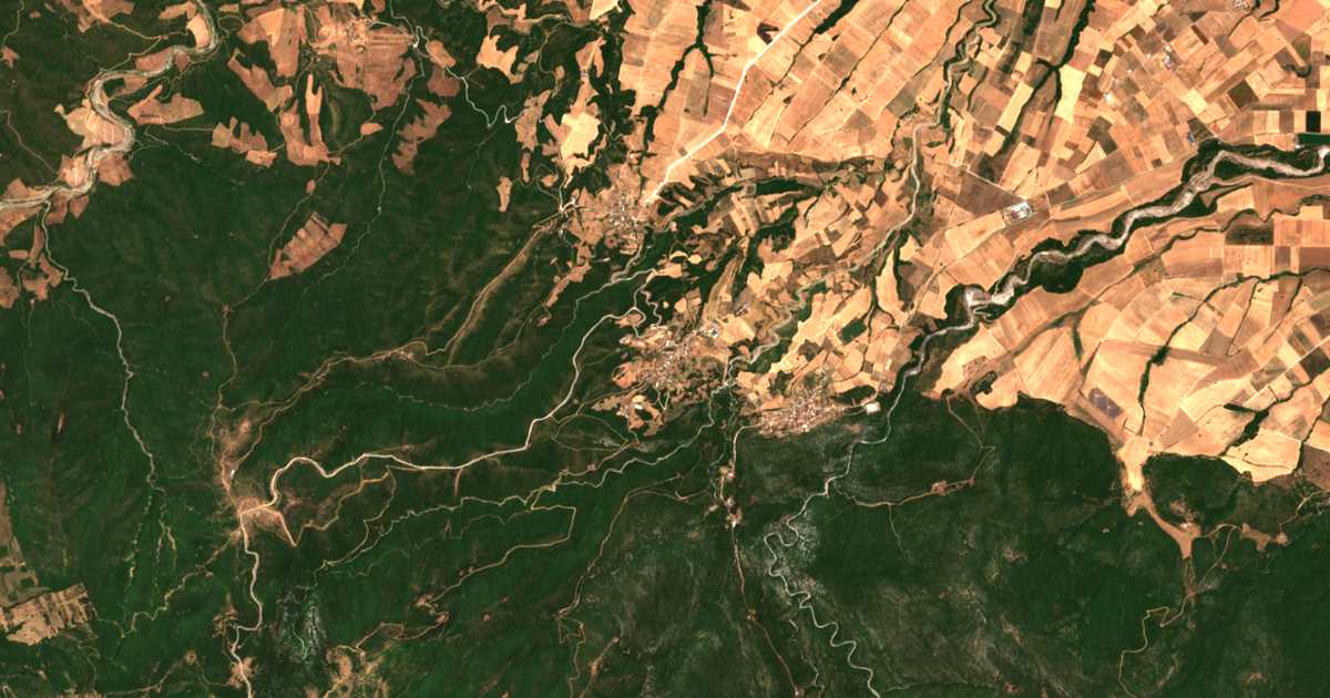 Mapa por satélite de Neráida
