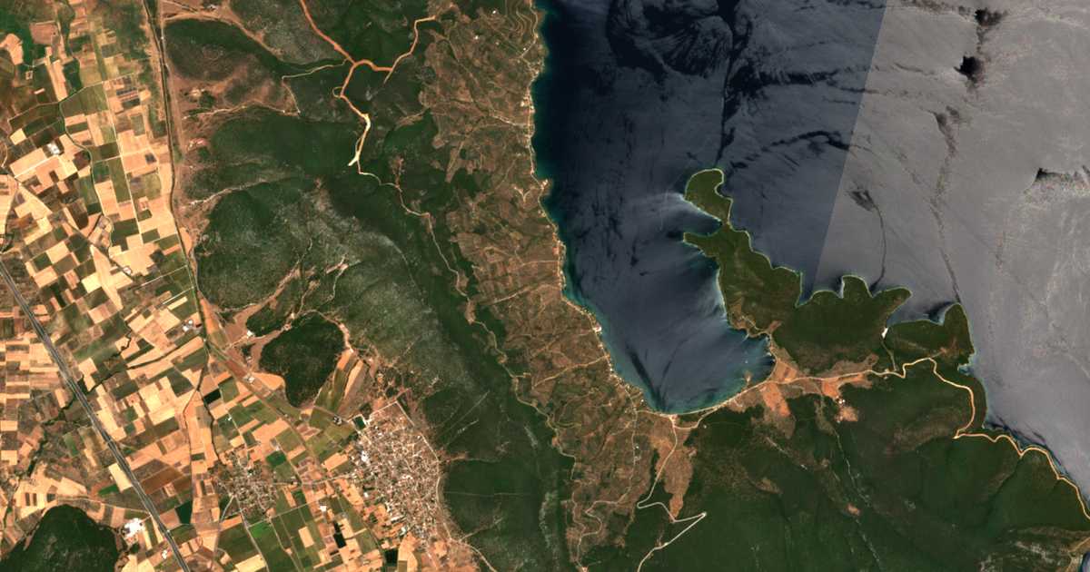 Mapa por satélite de Niés