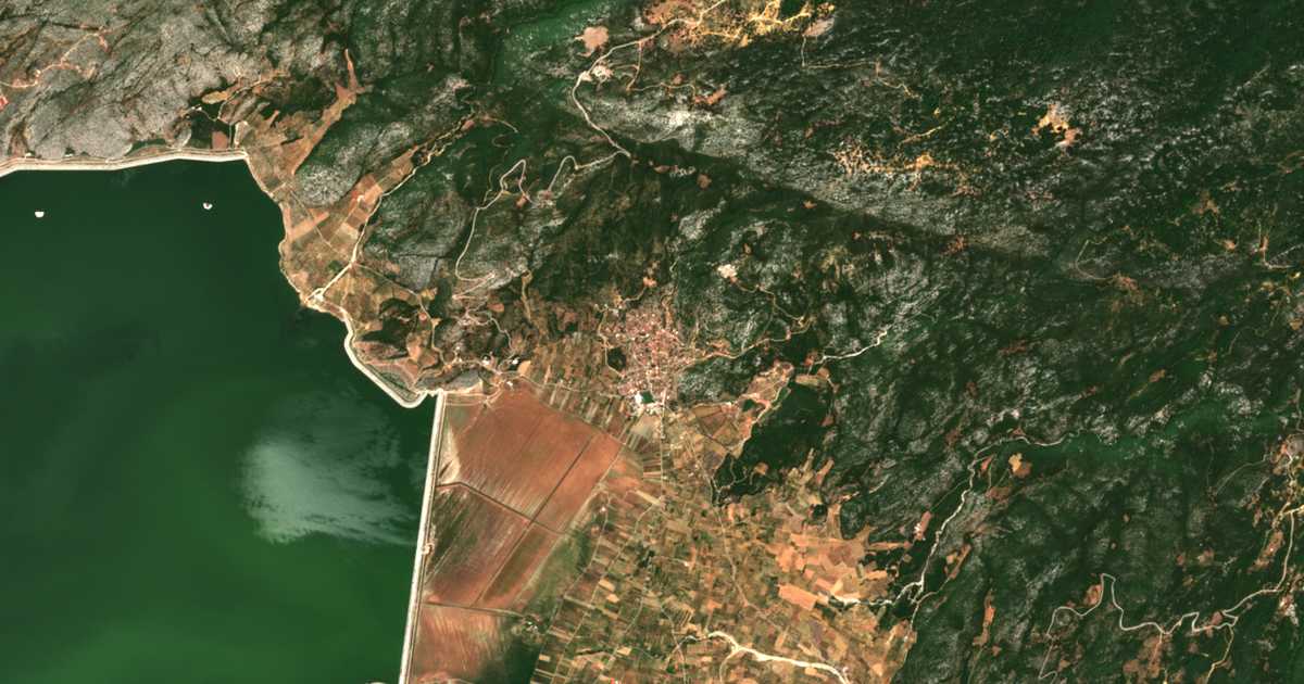 Mapa por satélite de Kanália