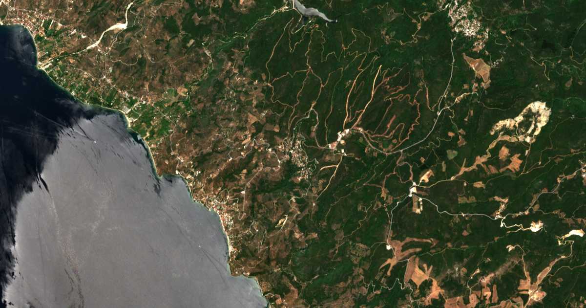 Mapa por satélite de Afetes