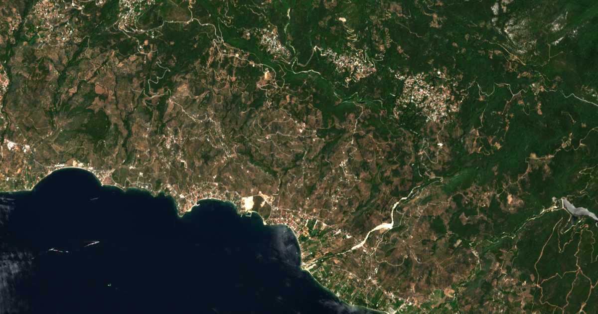 Mapa por satélite de Ágios Athanásios
