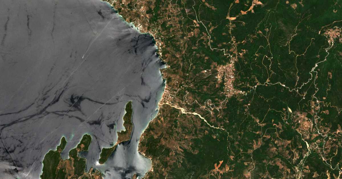 Mapa por satélite de Milína
