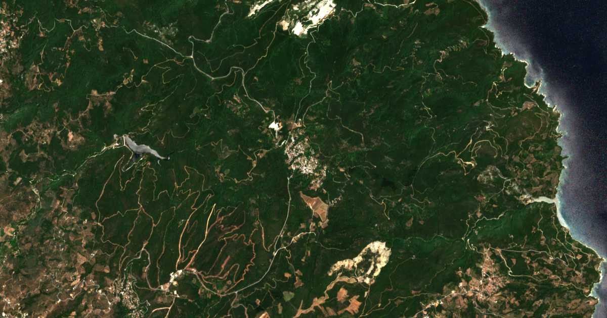 Mapa por satélite de Neochórion