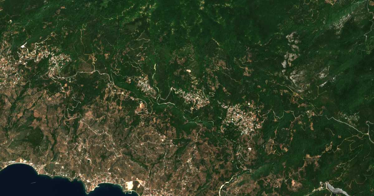 Mapa por satélite de Vyzítsa
