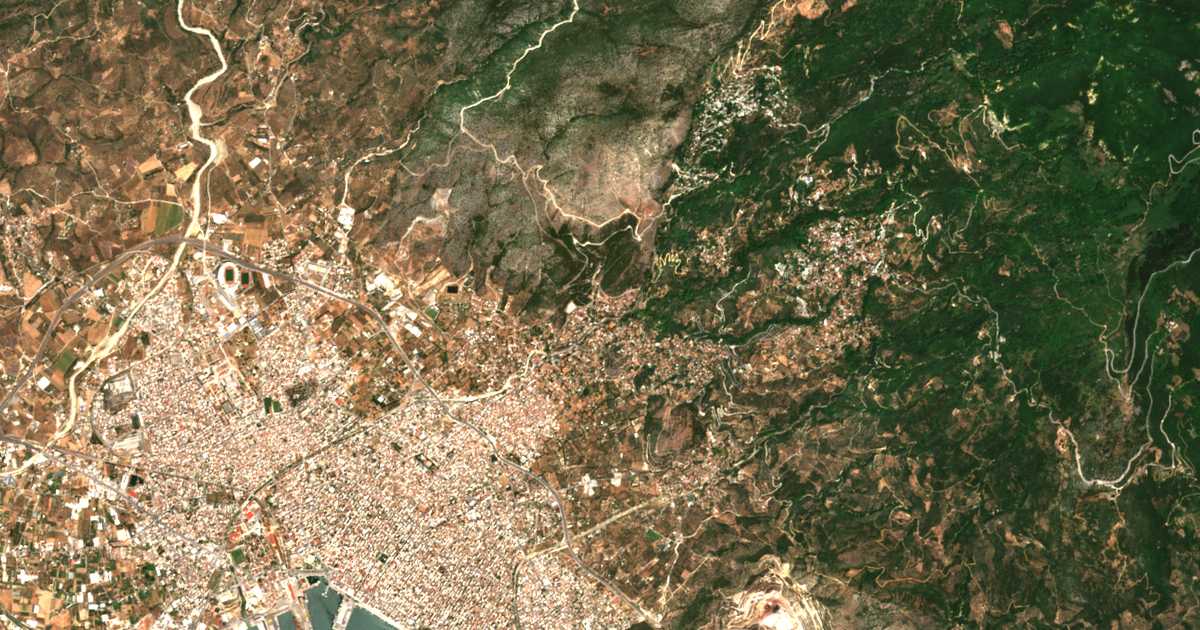 Mapa por satélite de Ágios Onoúfrios