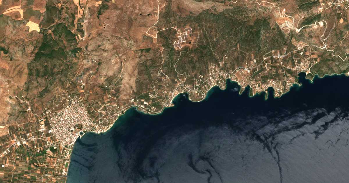 Mapa por satélite de Chrysí Aktí Panagías