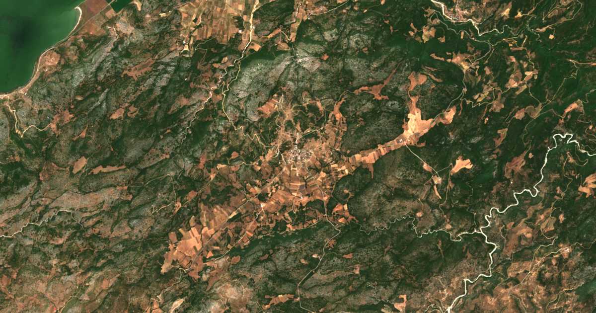 Mapa por satélite de Glafyrá