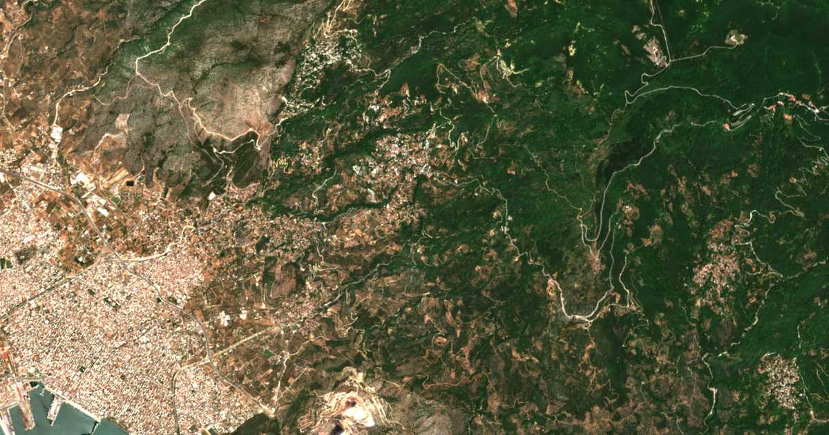 Mapa por satélite de Katochórion
