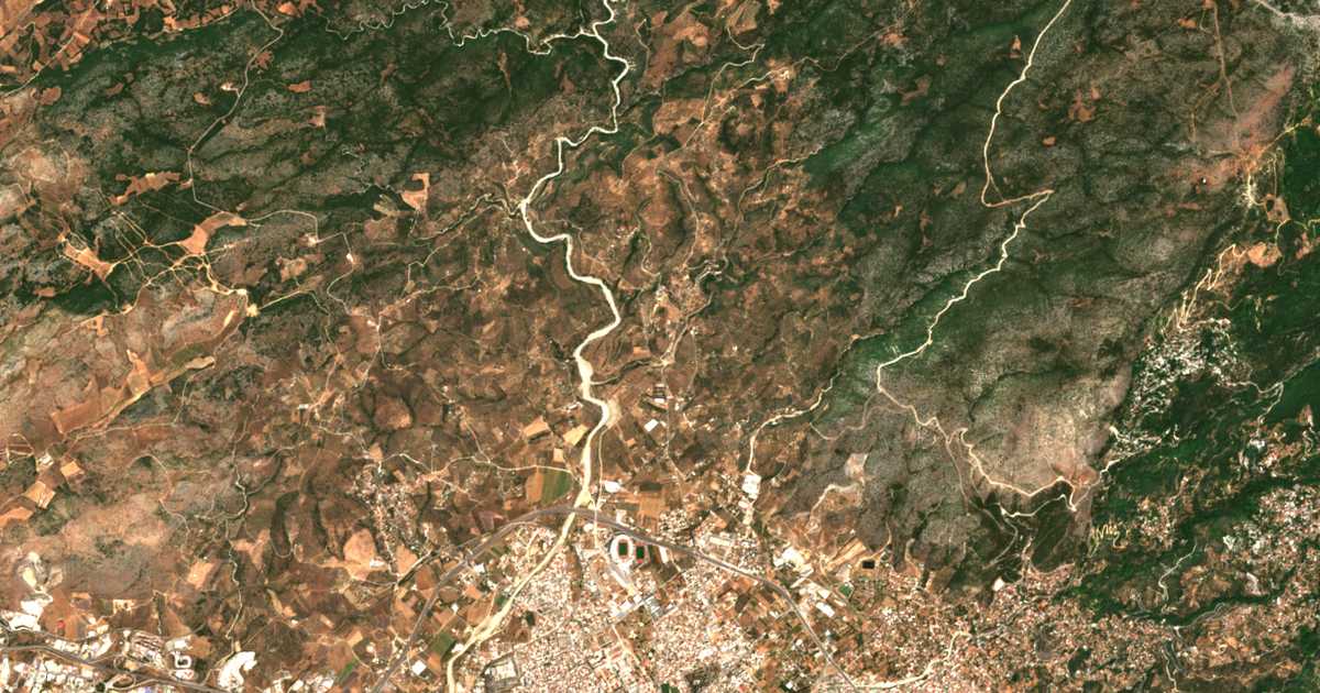 Mapa por satélite de Klíma