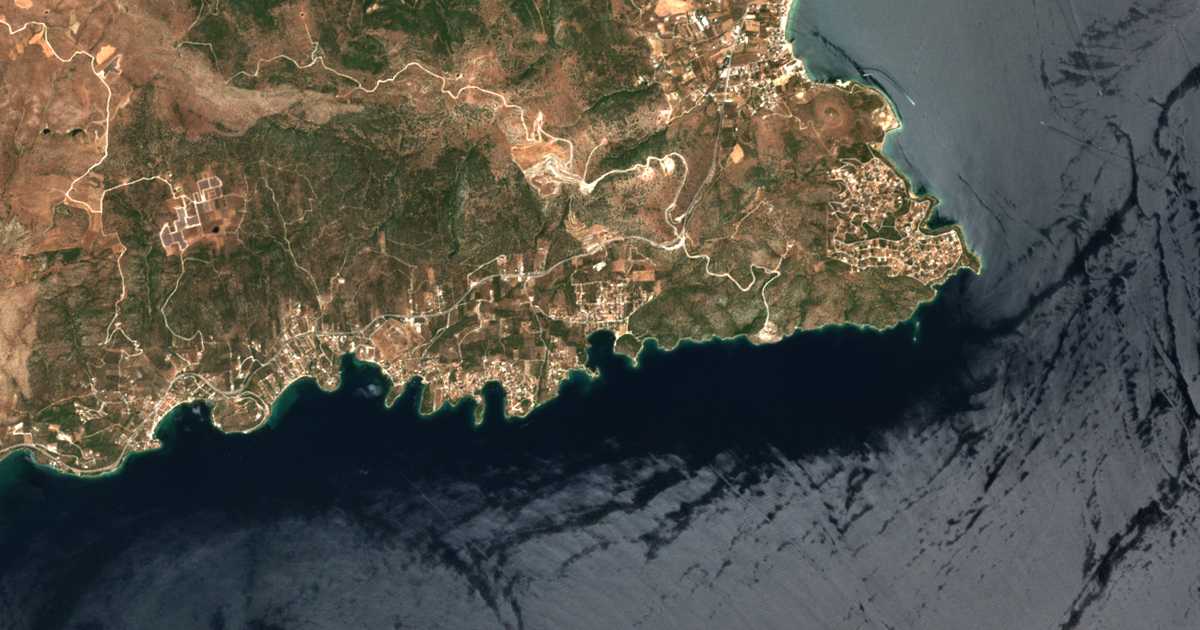 Mapa por satélite de Krithariá