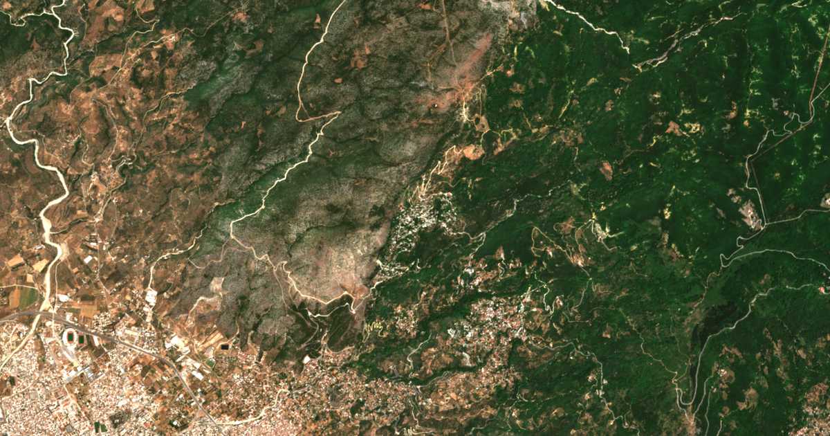 Mapa por satélite de Makrinitsa