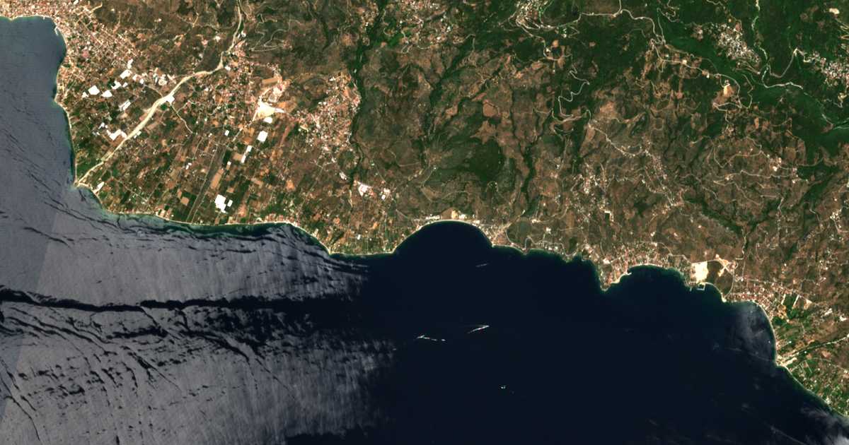 Mapa por satélite de Malákion