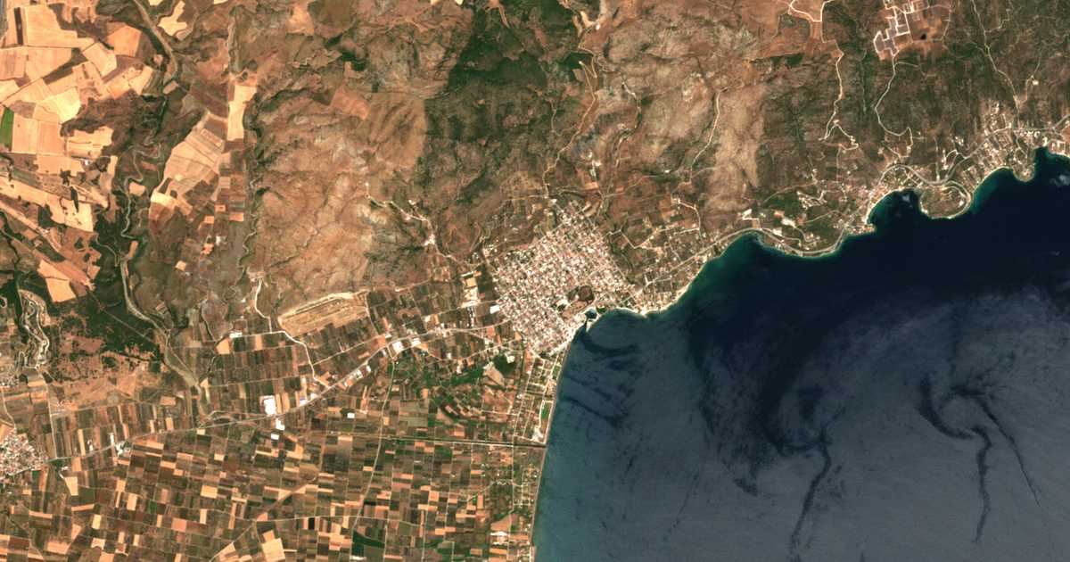 Mapa por satélite de Nea Anjíalos