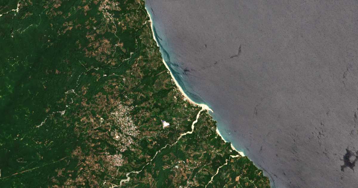 Mapa por satélite de Choreftón
