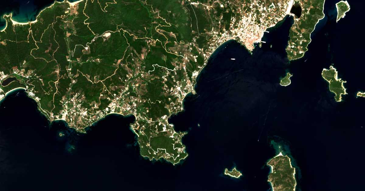 Mapa por satélite de Achladiás