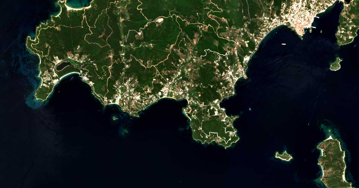 Mapa por satélite de Koliós