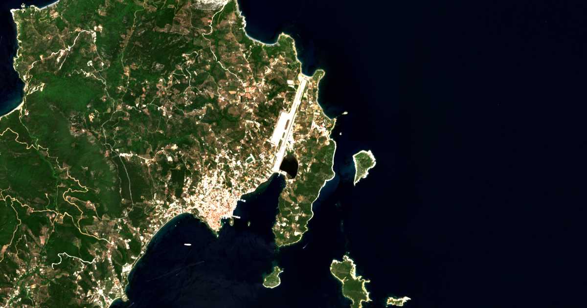 Mapa por satélite de Xánemos