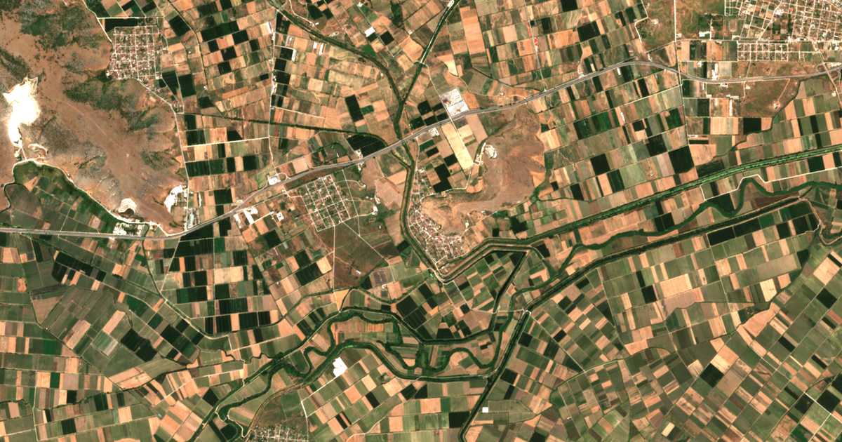Mapa por satélite de Klokotós