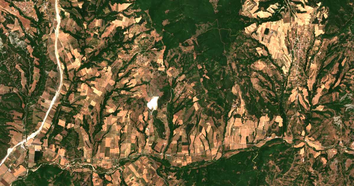 Mapa por satélite de Achladéa