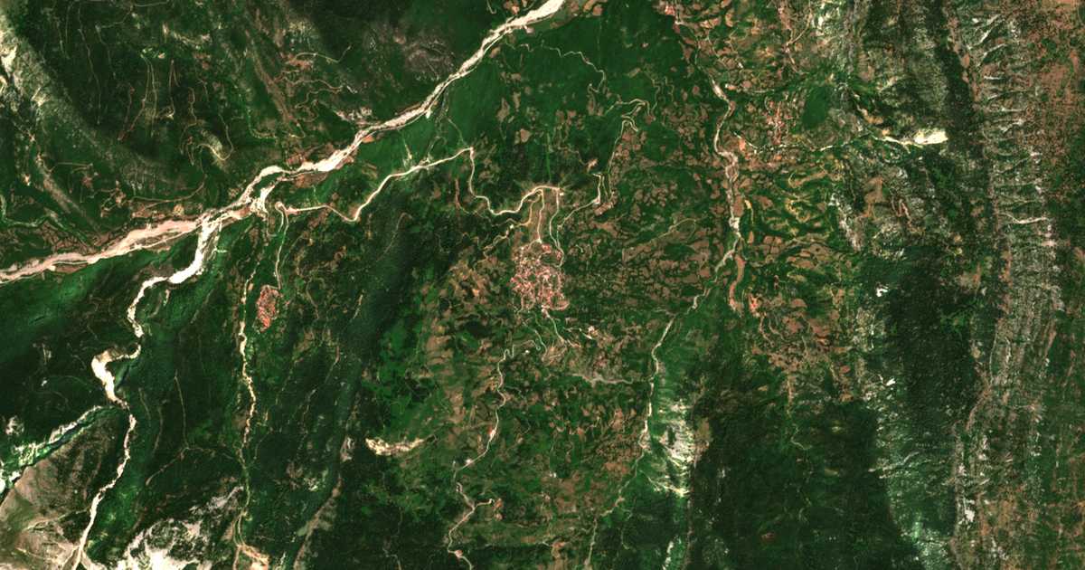 Mapa por satélite de Chrysomiléa
