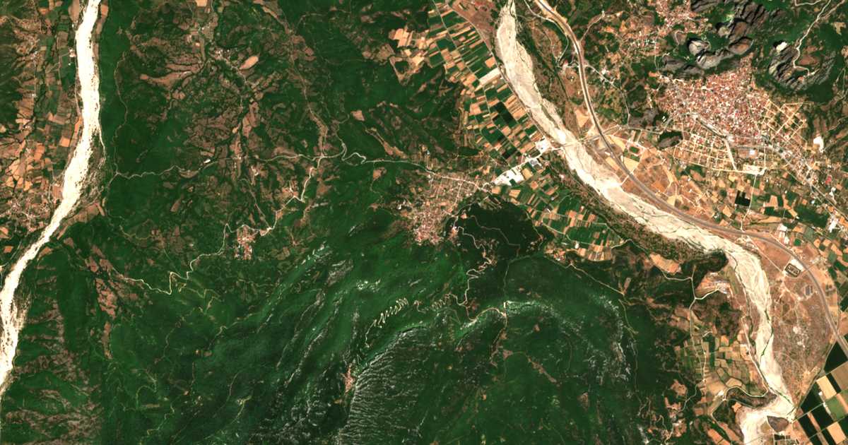 Mapa por satélite de Diáva
