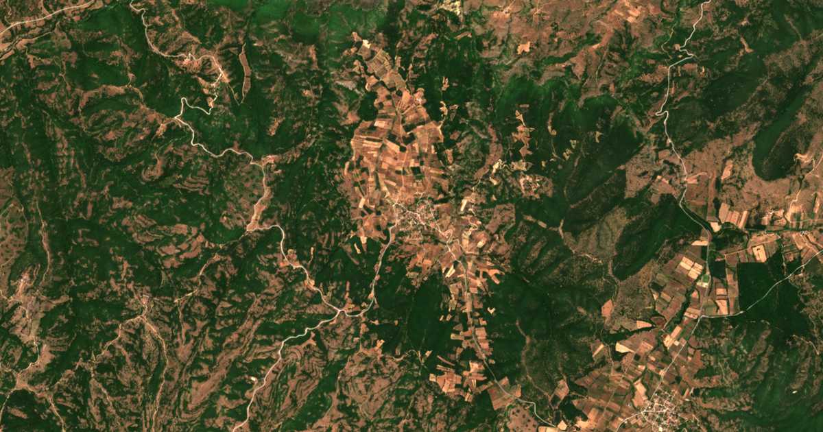 Mapa por satélite de Flampourésion