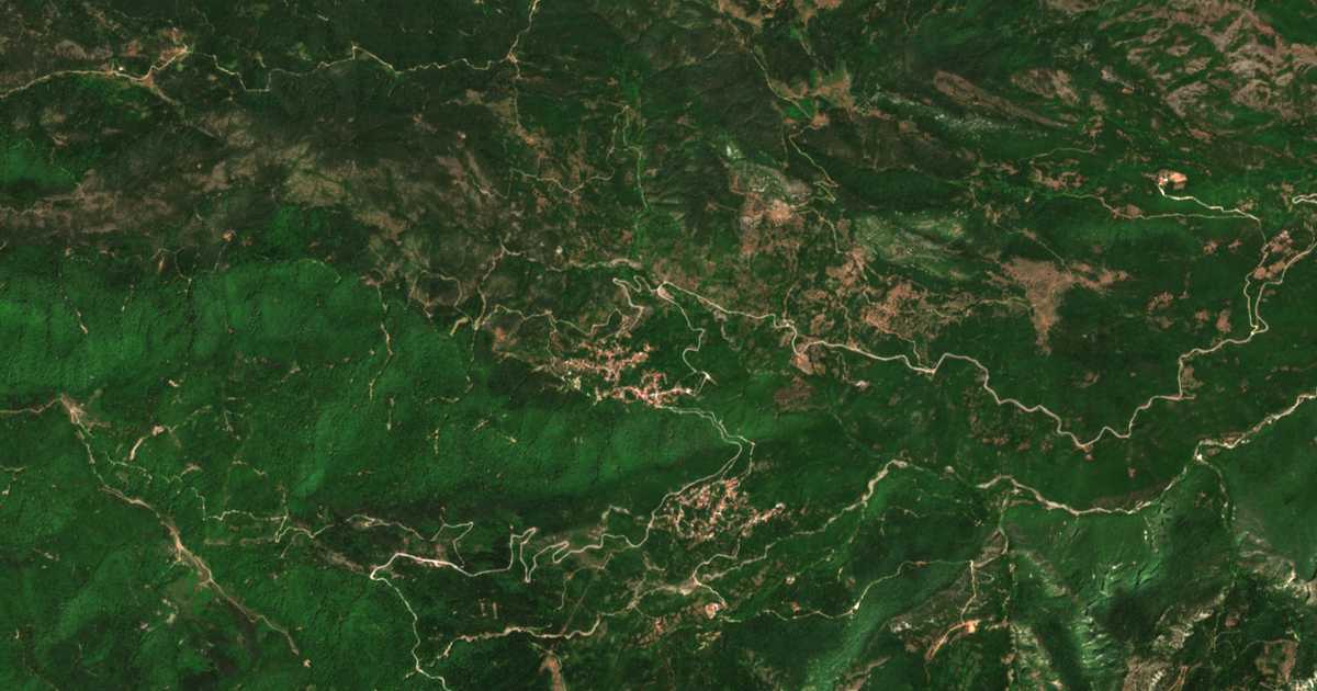Mapa por satélite de Kastanéa