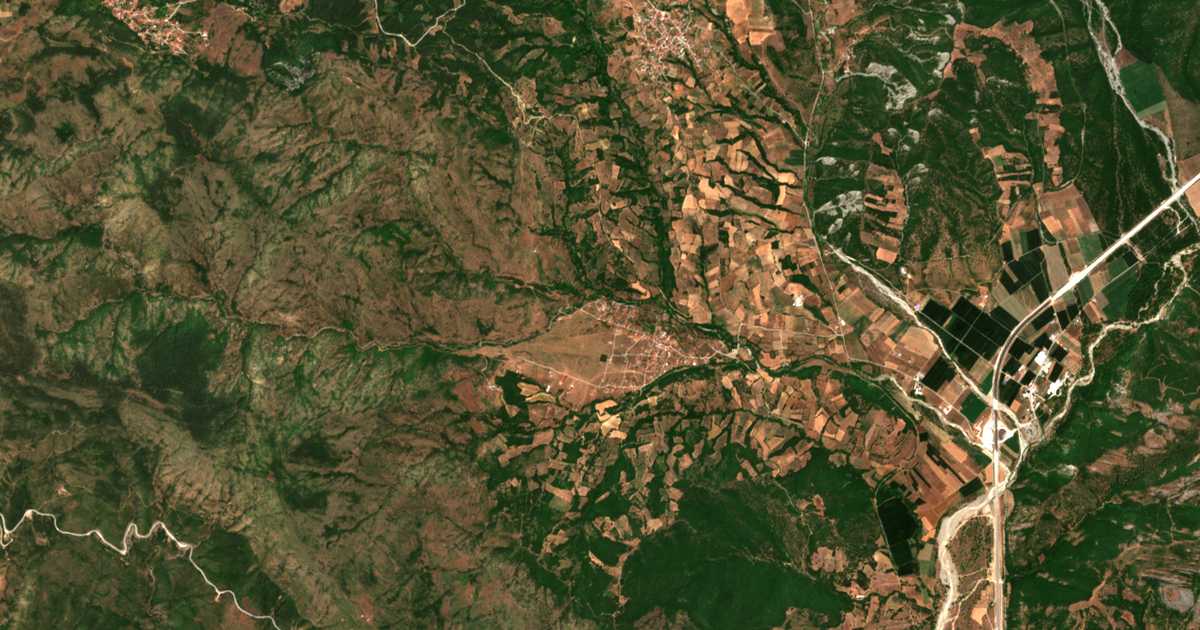 Mapa por satélite de Xirókampos