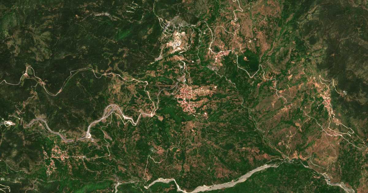 Mapa por satélite de Panagía