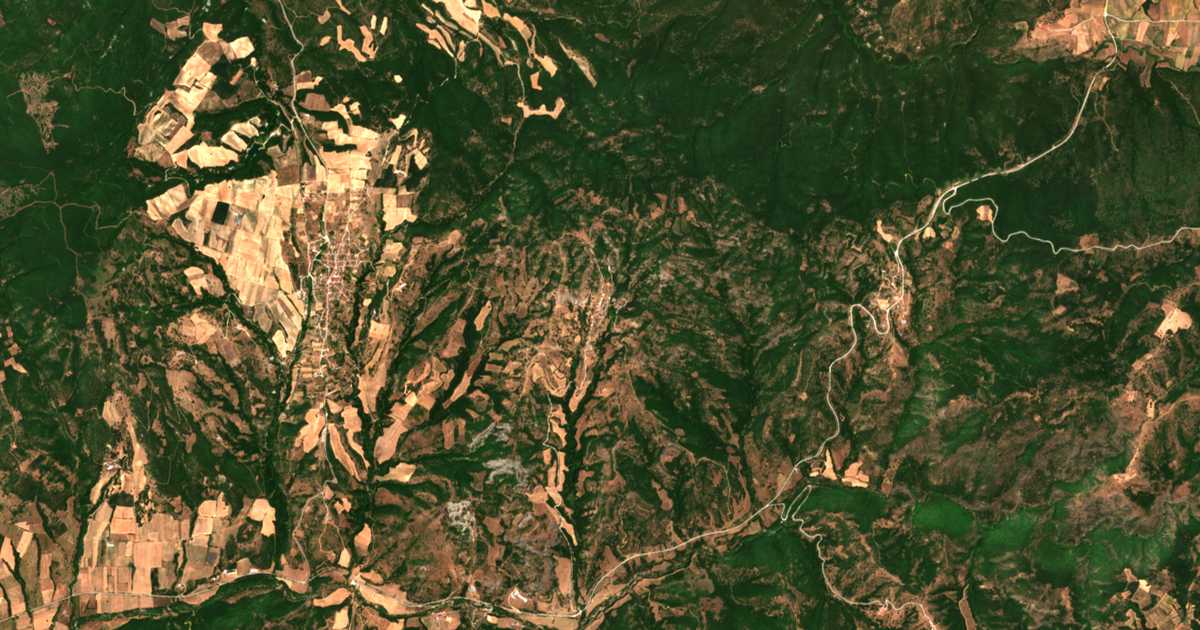 Mapa por satélite de Psíloma