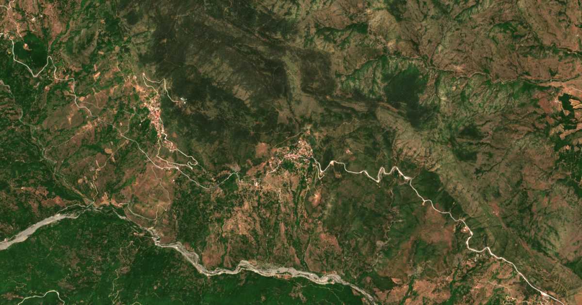Mapa por satélite de Trygón