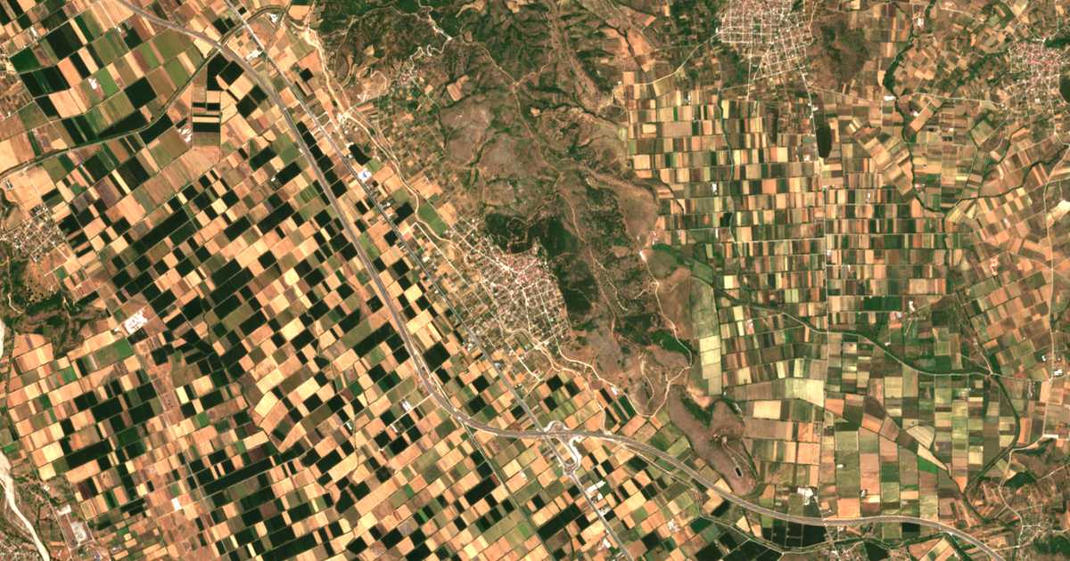 Mapa por satélite de Vasilikí