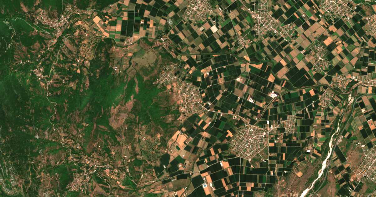 Mapa por satélite de Eleftherochórion