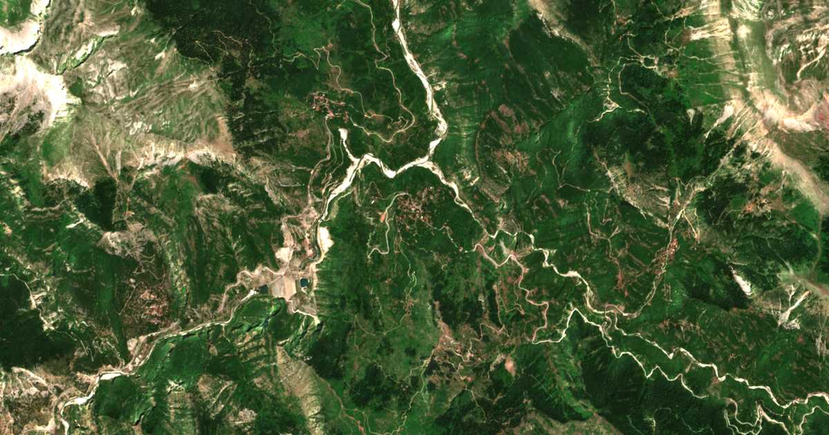 Mapa por satélite de Mesochóra