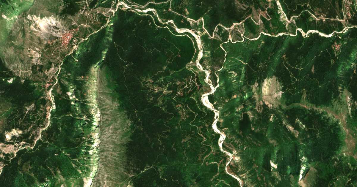 Mapa por satélite de Palaiochori