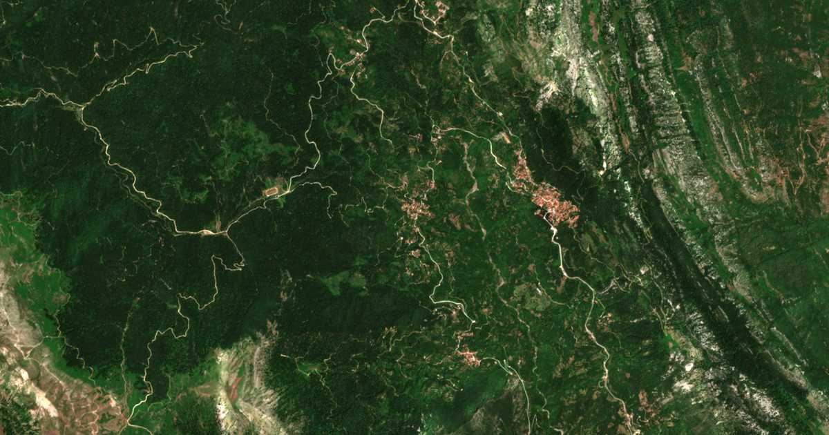 Mapa por satélite de Vronterón