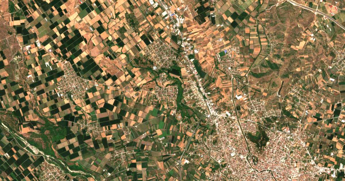 Mapa por satélite de Apóstoloi