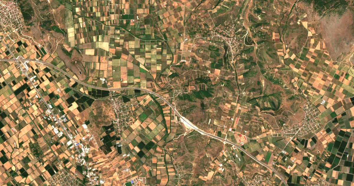 Mapa por satélite de Chaïdeméni