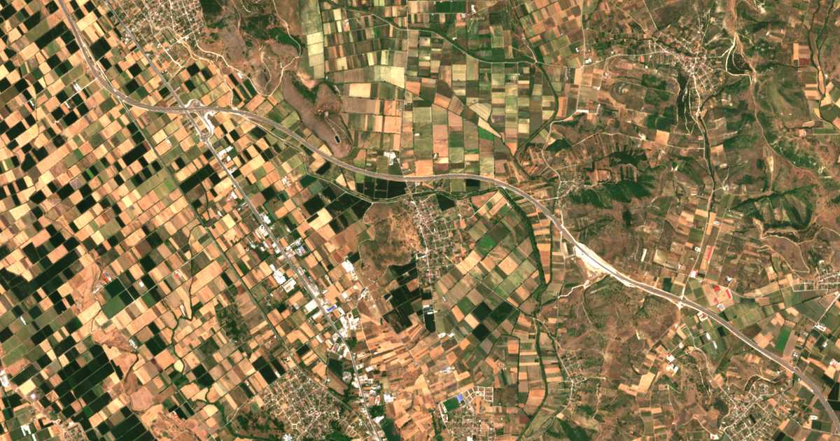 Mapa por satélite de Ráxa