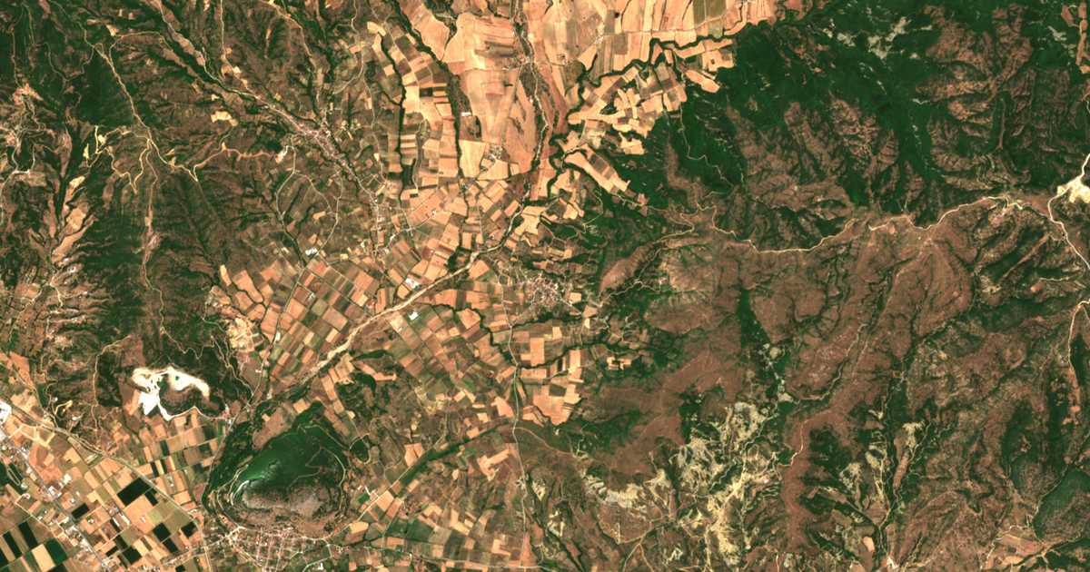 Mapa por satélite de Spathádes