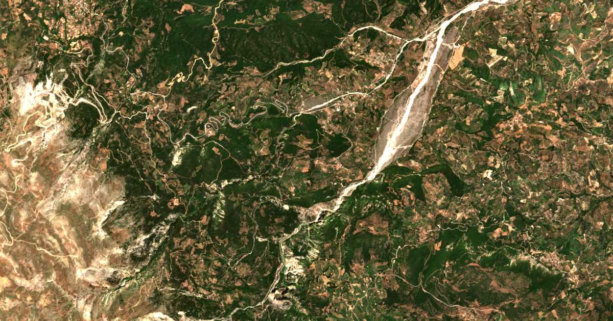 Mapa por satélite de Damakínion