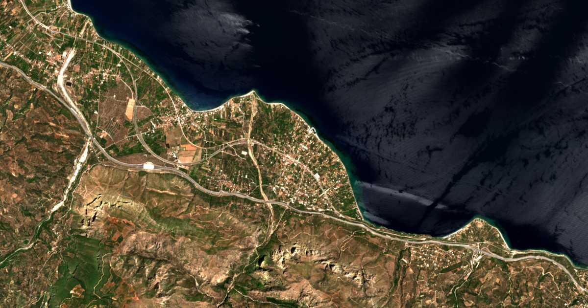 Mapa por satélite de Diakoptó