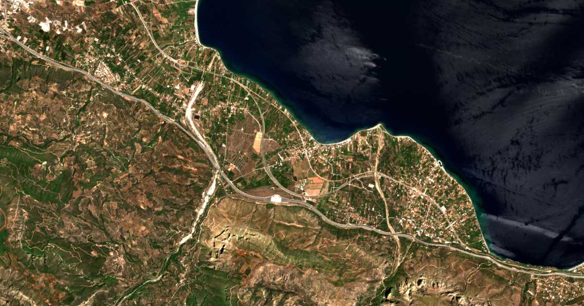 Mapa por satélite de Elaión