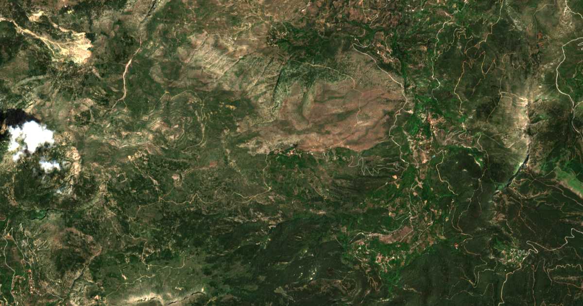 Mapa por satélite de Exochí