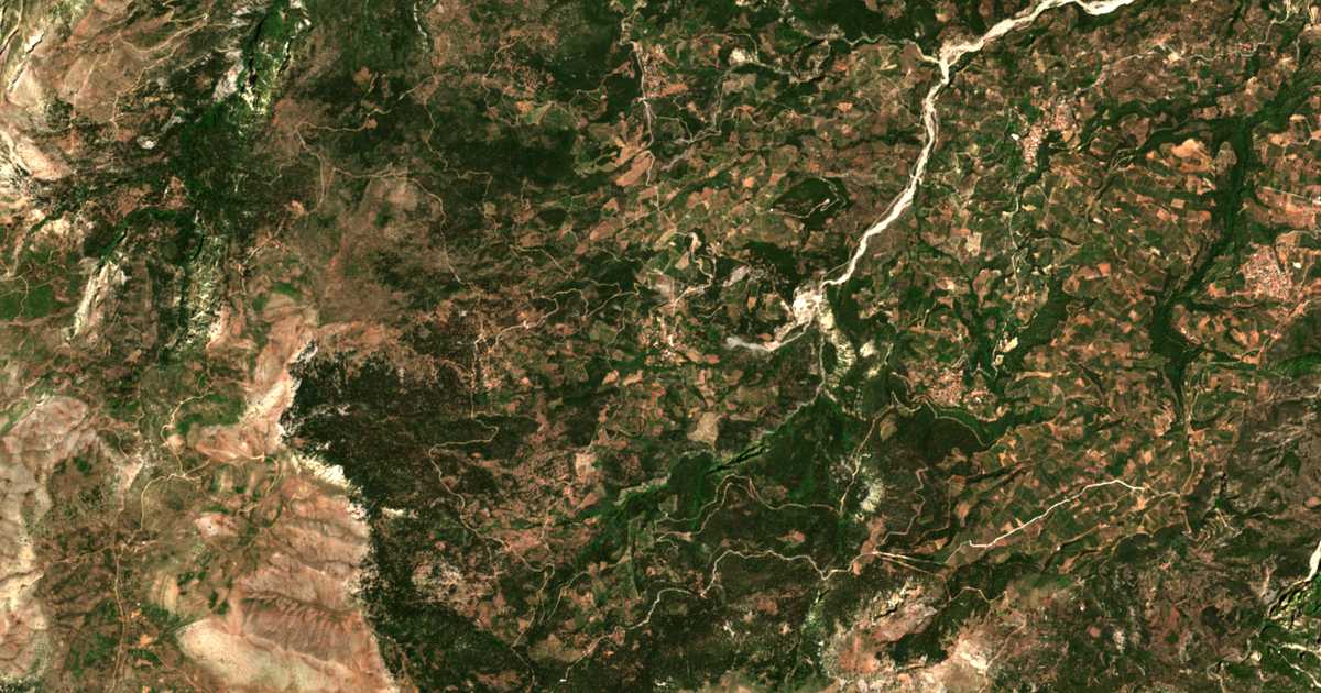Mapa por satélite de Kríni